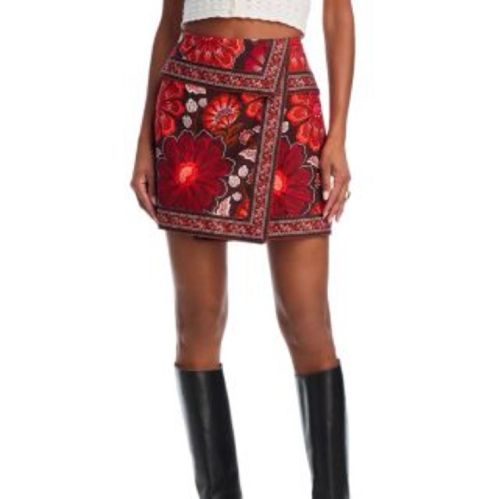 FARM Rio Gigi Tapestry cotton wrap skirt - Size 31 - NWT